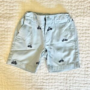 Boys Light Blue Bicycle Print Shorts 🚲
